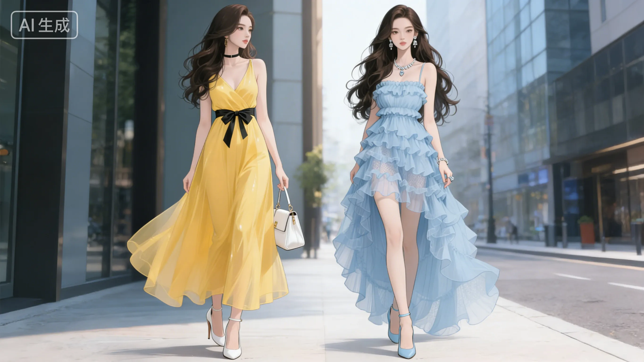 基于 3D 空间辅助生成的希区柯克式极限仰拍 low angle 视觉参考图